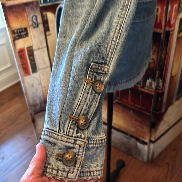 Free People Denim Jacket, Size Small - Picture 6 of 13